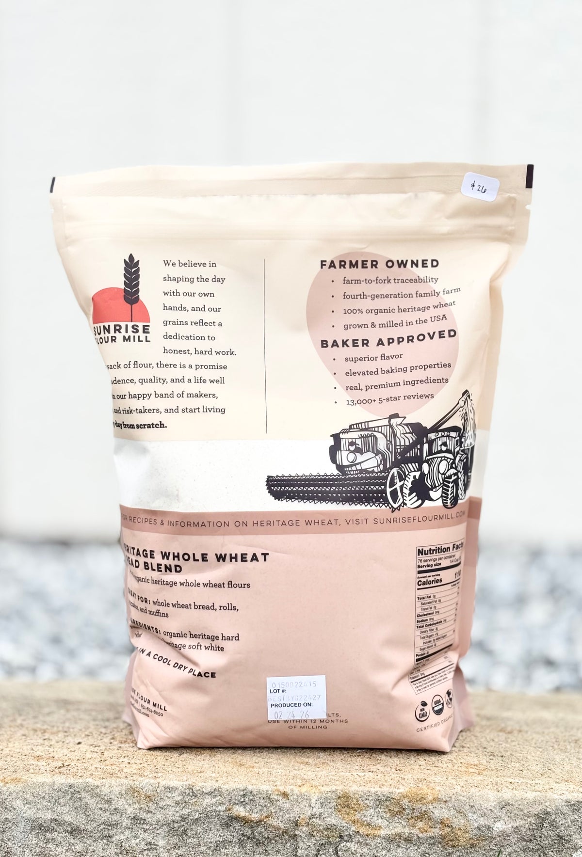 Organic Heritage Wheat Bread Flour